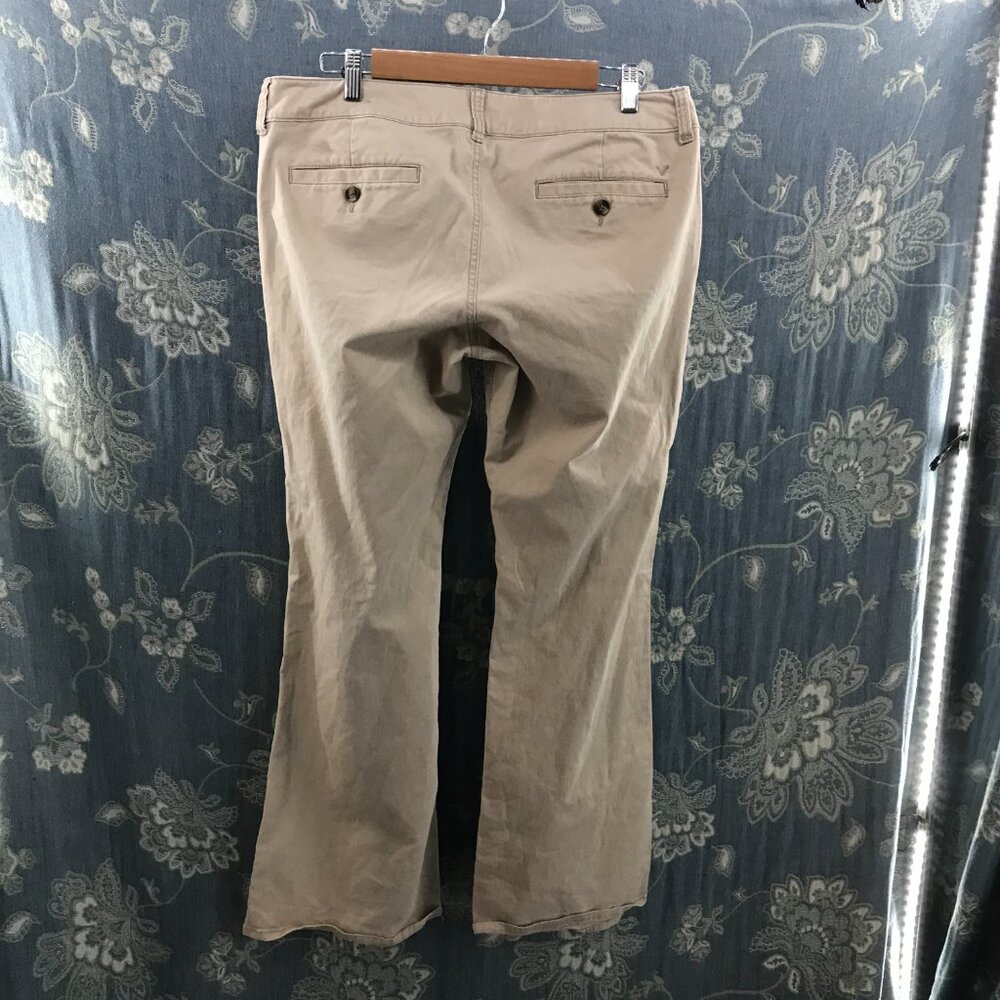 American Eagle Outfitters Tan Flare Pants - Picture 3 of 3